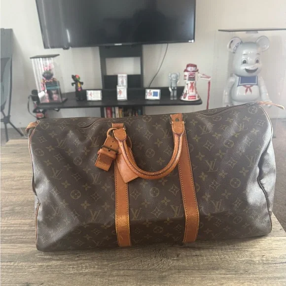 Louis Vuitton Brown Monogram Duffel Bag